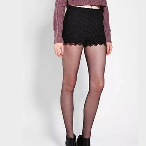 Urban Outfitters Black Crocheted Shorts